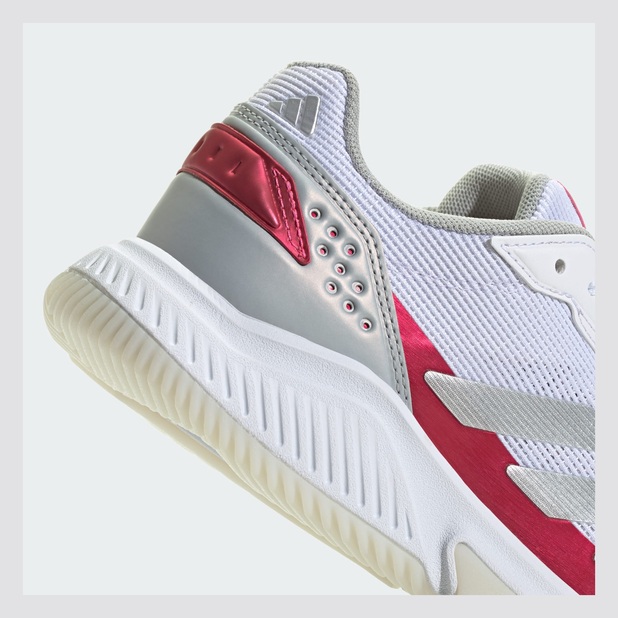 کفش پدل زنانه آدیداس - ADIDAS Courtquick Padel Shoes - سفید/قرمز - تصویر 8