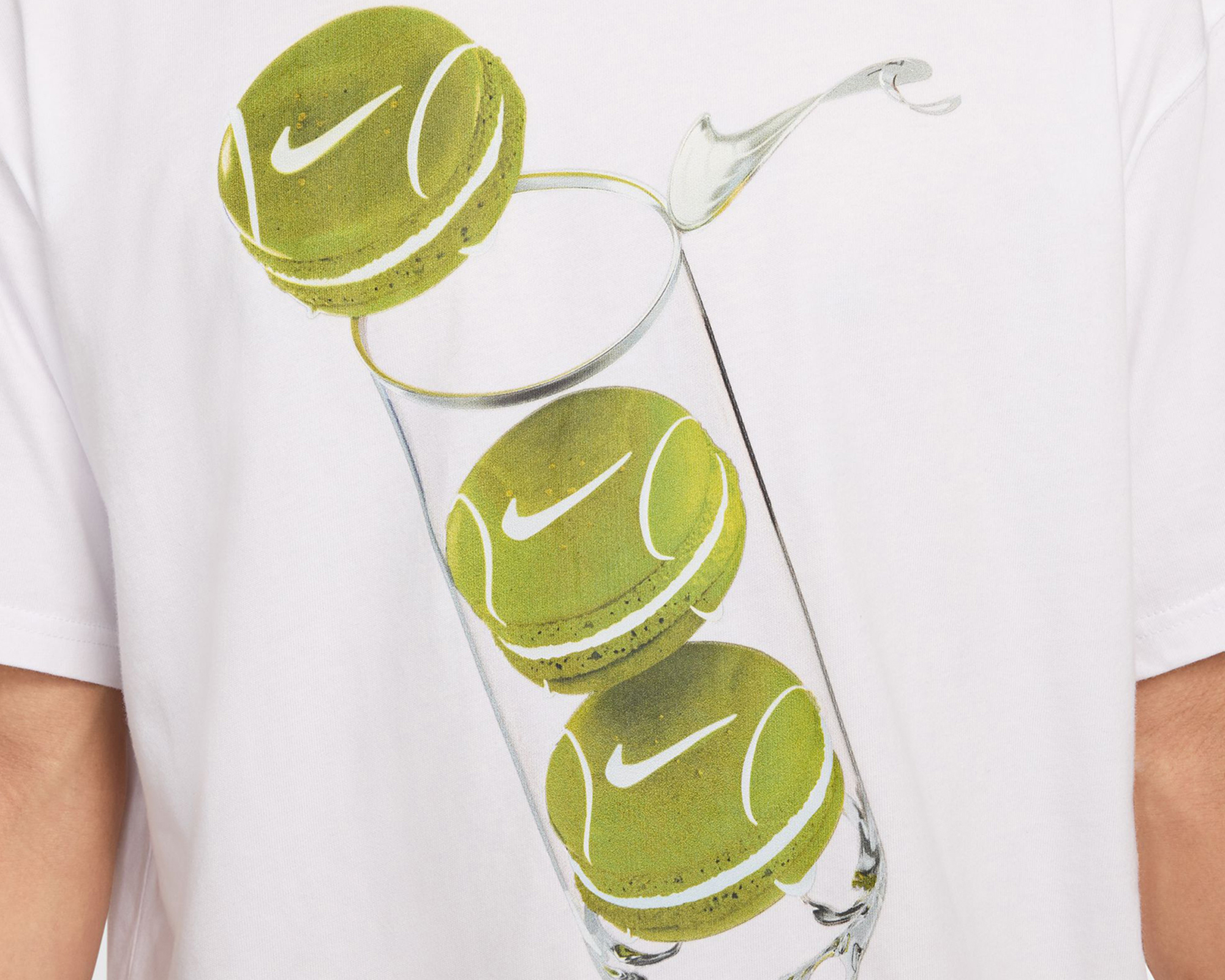 تیشرت مردانه نایک M NKCT TEE M90 FRENCH OPEN– سفید - تصویر 4