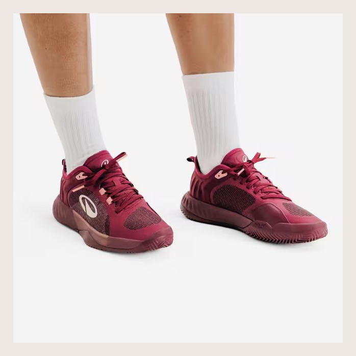 کفش تنیس زنانه دکتلون کویکما Decathlon Women's Tennis Shoes Unrupt Team - قرمز - تصویر 6