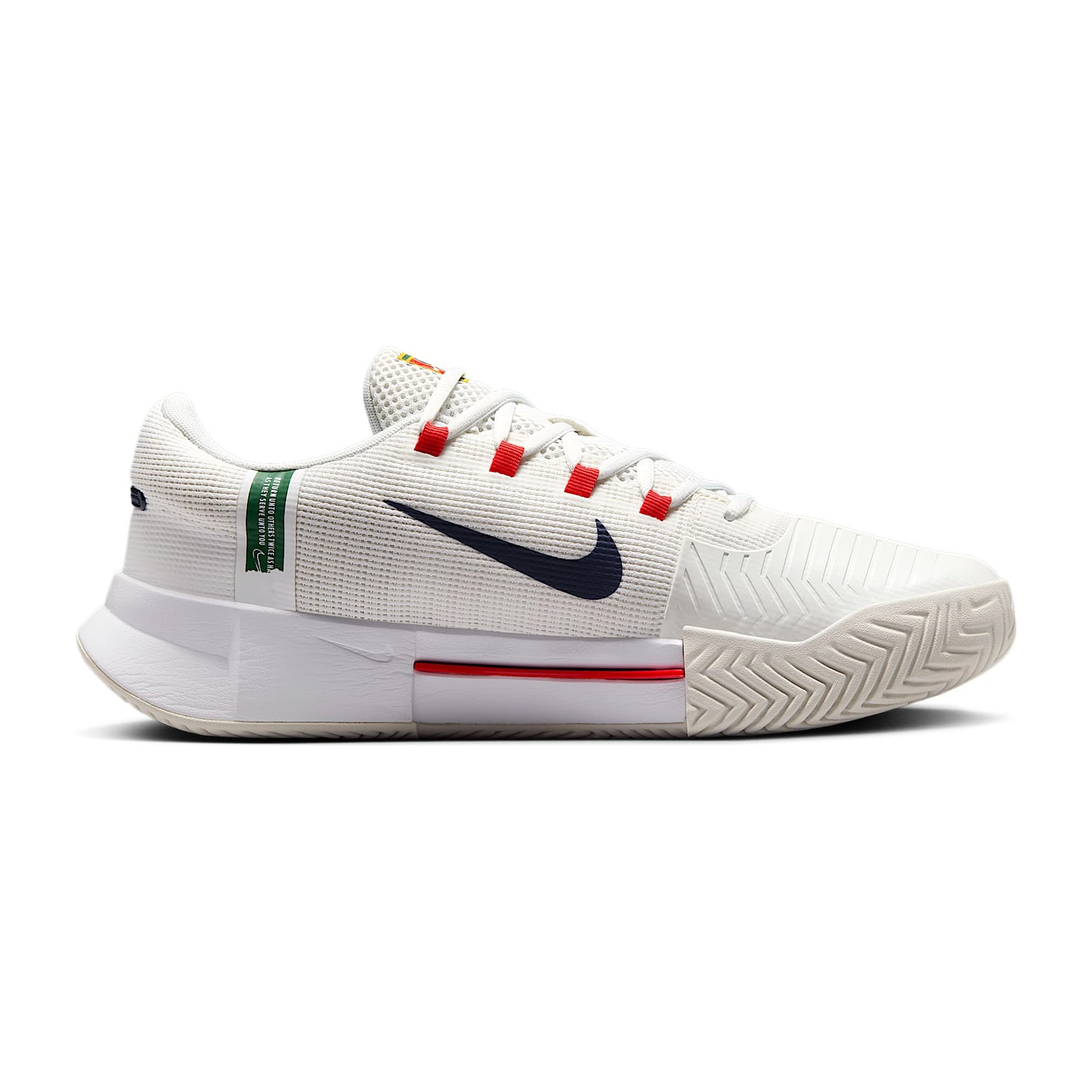 کفش تنیس مردانه نایک Nike Zoom GP Challenge 1 Tennis Shoes- سفید/سرمه ای - تصویر 2