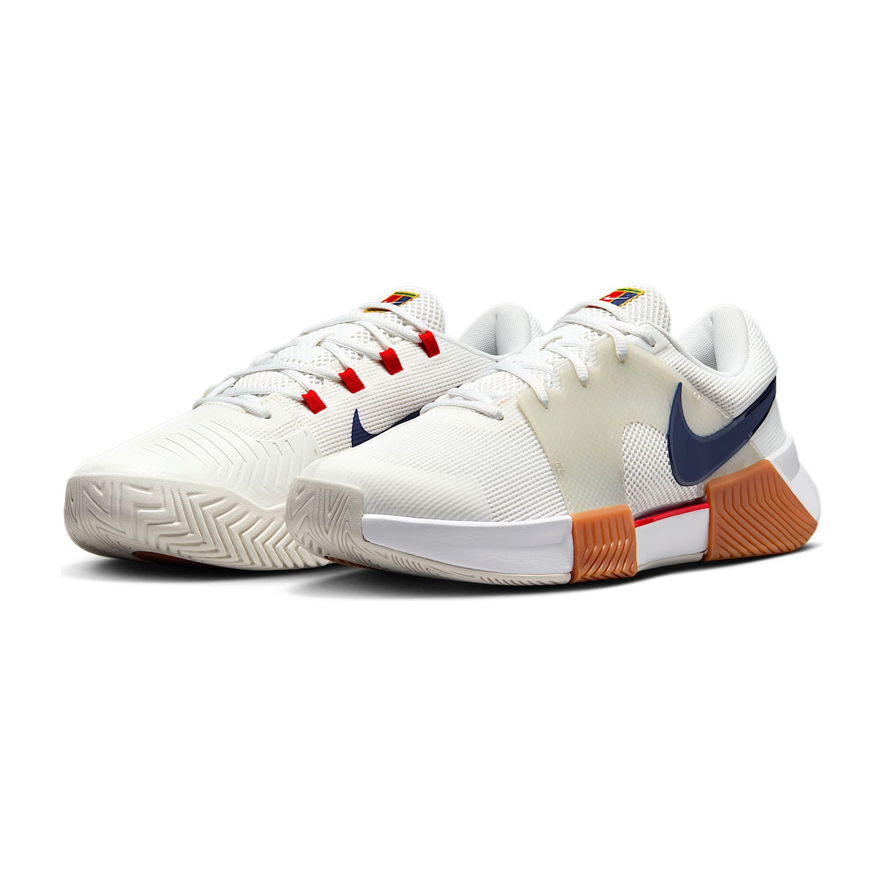 کفش تنیس مردانه نایک Nike Zoom GP Challenge 1 Tennis Shoes- سفید/سرمه ای - تصویر 4