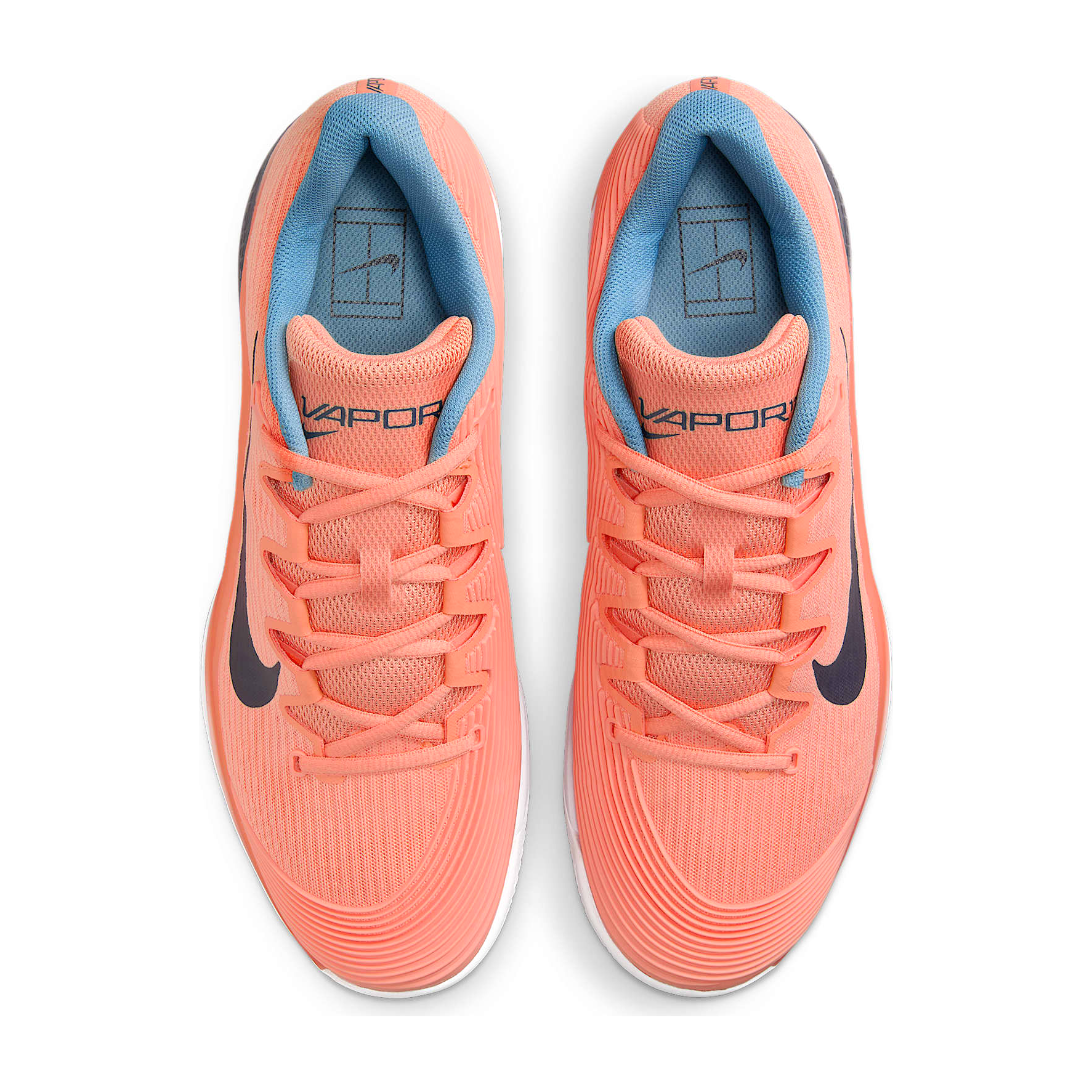 کفش تنیس مردانه نایک Nike Vapor 12 Clay Tennis Shoes- گلبهی - تصویر 4