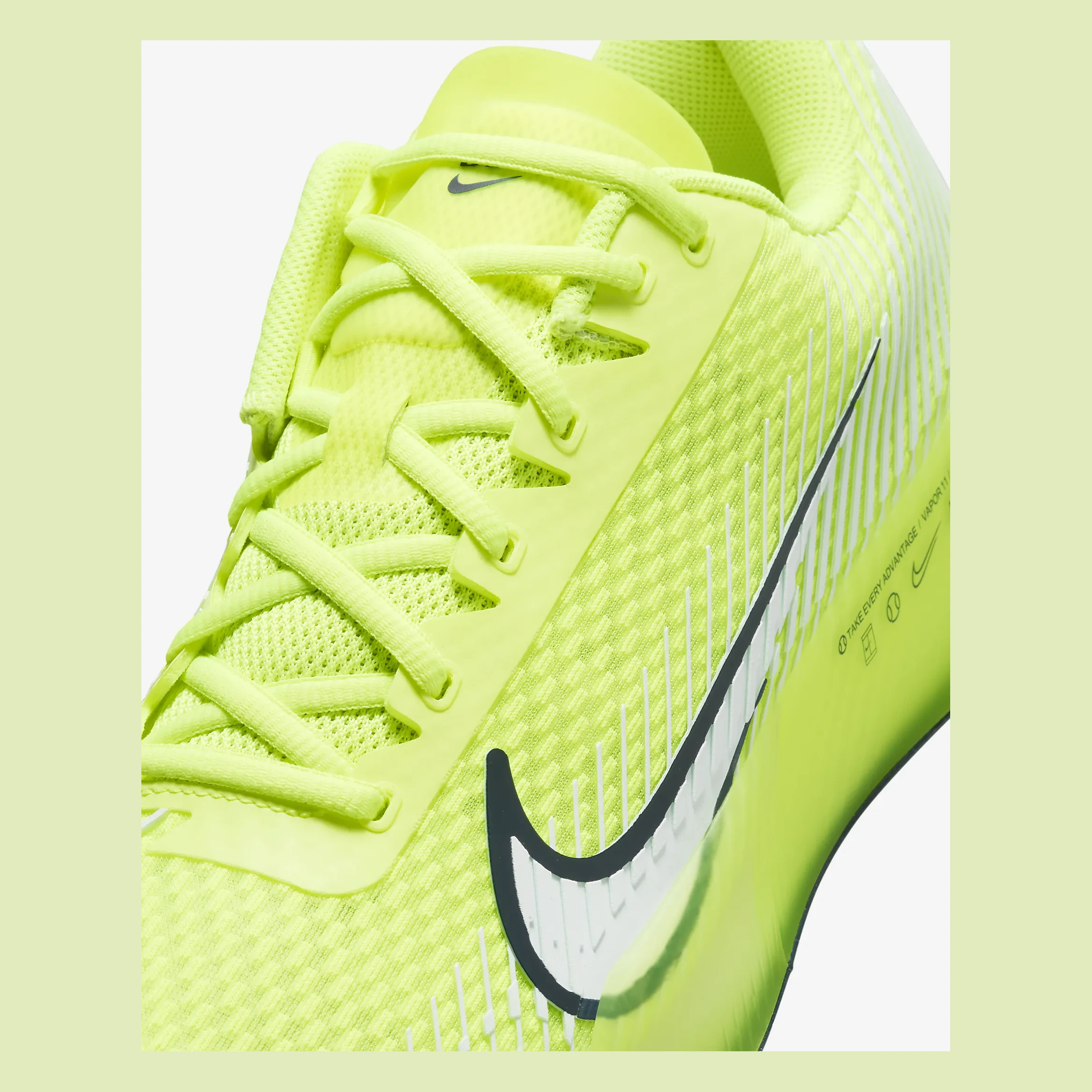 کفش تنیس مردانه نایک NikeCourt Air Zoom Vapor 11 Clay - سبز کفش تنیس مردانه نایک NikeCourt Air Zoom Vapor 11 Clay - سبز - تصویر 8