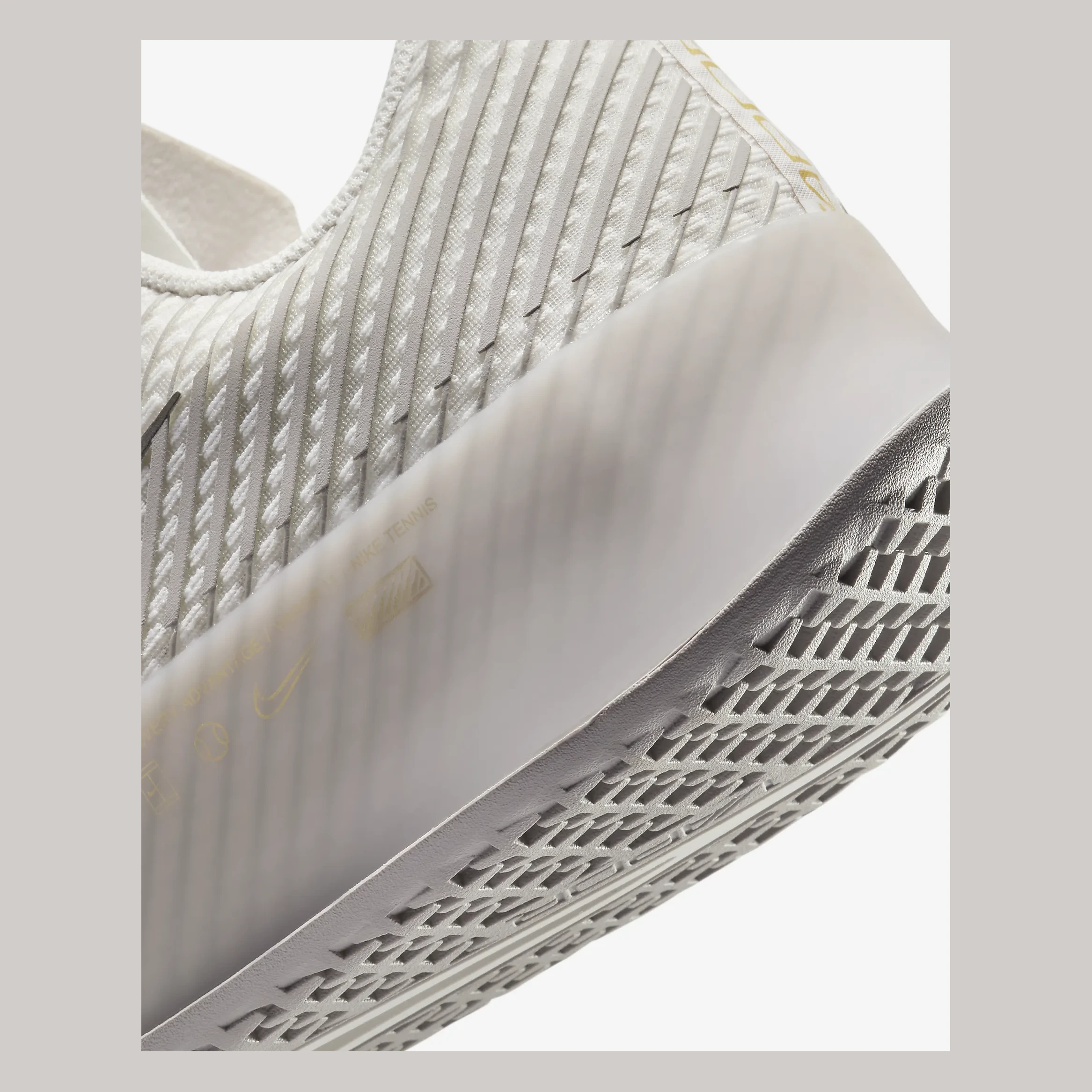 کفش تنیس مردانه نایک Nike Court Air Zoom Vapor 11 Tennis Shoes- خاکستری کفش تنیس مردانه نایک Nike Court Air Zoom Vapor 11 Tennis Shoes- خاکستری - تصویر 9
