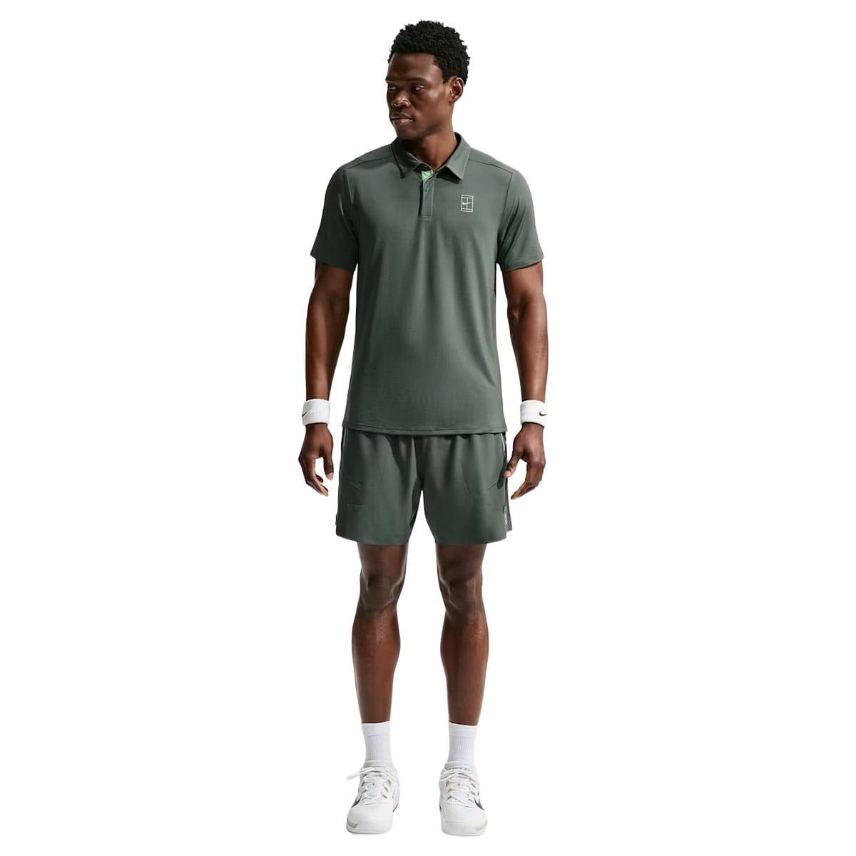 پلوشرت تنیس مردانه نایک Court Advantage Dri-Fit  – سبز - تصویر 3