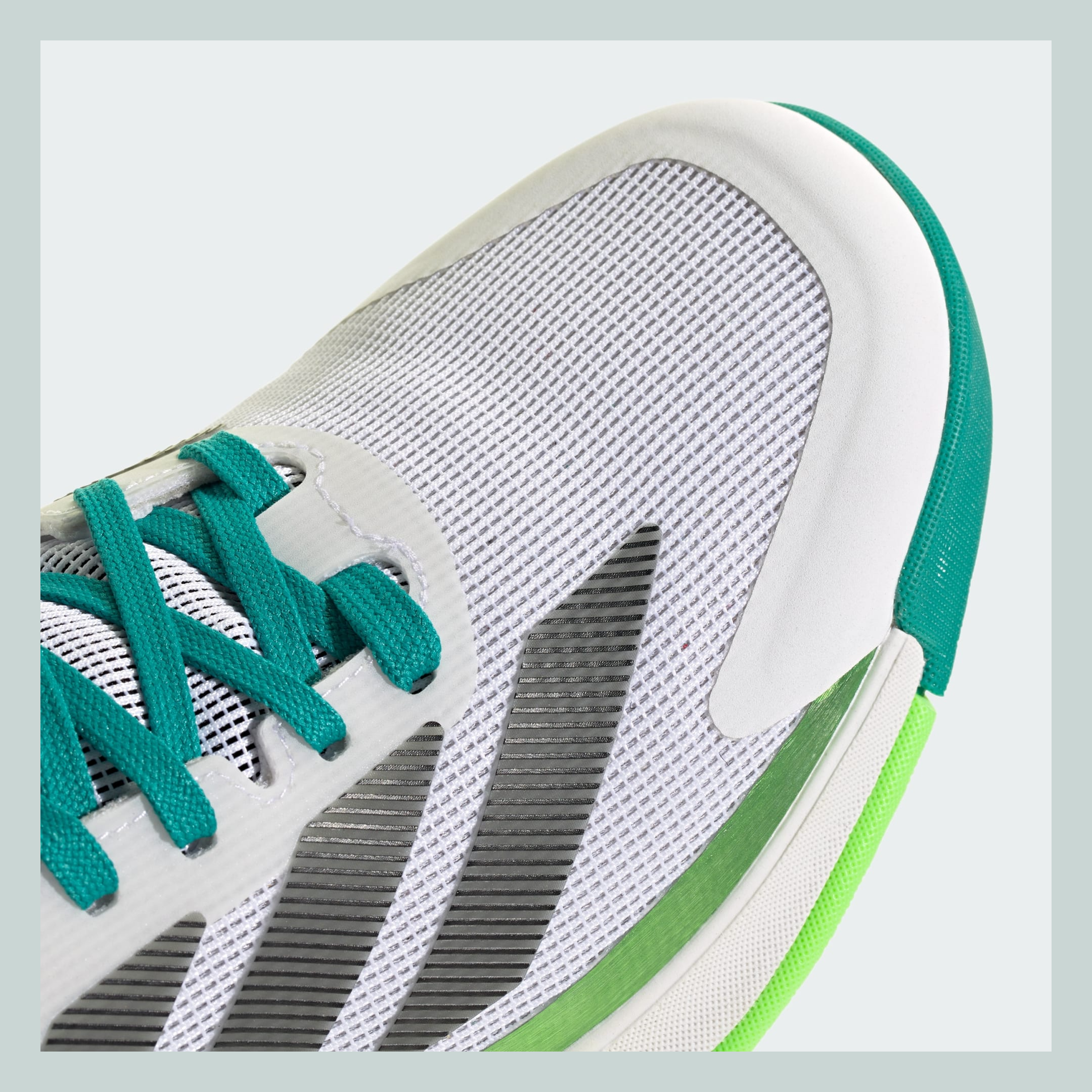 کفش پدل مردانه آدیداس  ADIDAS Crazyquick BOOST Padel - سفید/سبز - تصویر 9