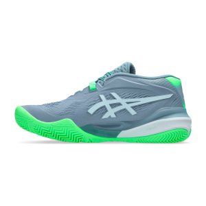 کفش پدل مردانه اسیکس Asics Gel Resolution X Padel – خاکستری/سبز
