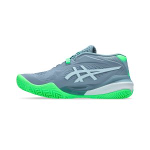 کفش پدل مردانه اسیکس Asics Gel Resolution X Padel – خاکستری/سبز