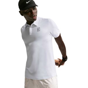 پلوشرت تنیس مردانه نایک Court Advantage Dri-Fit – سفید - تصویر 5