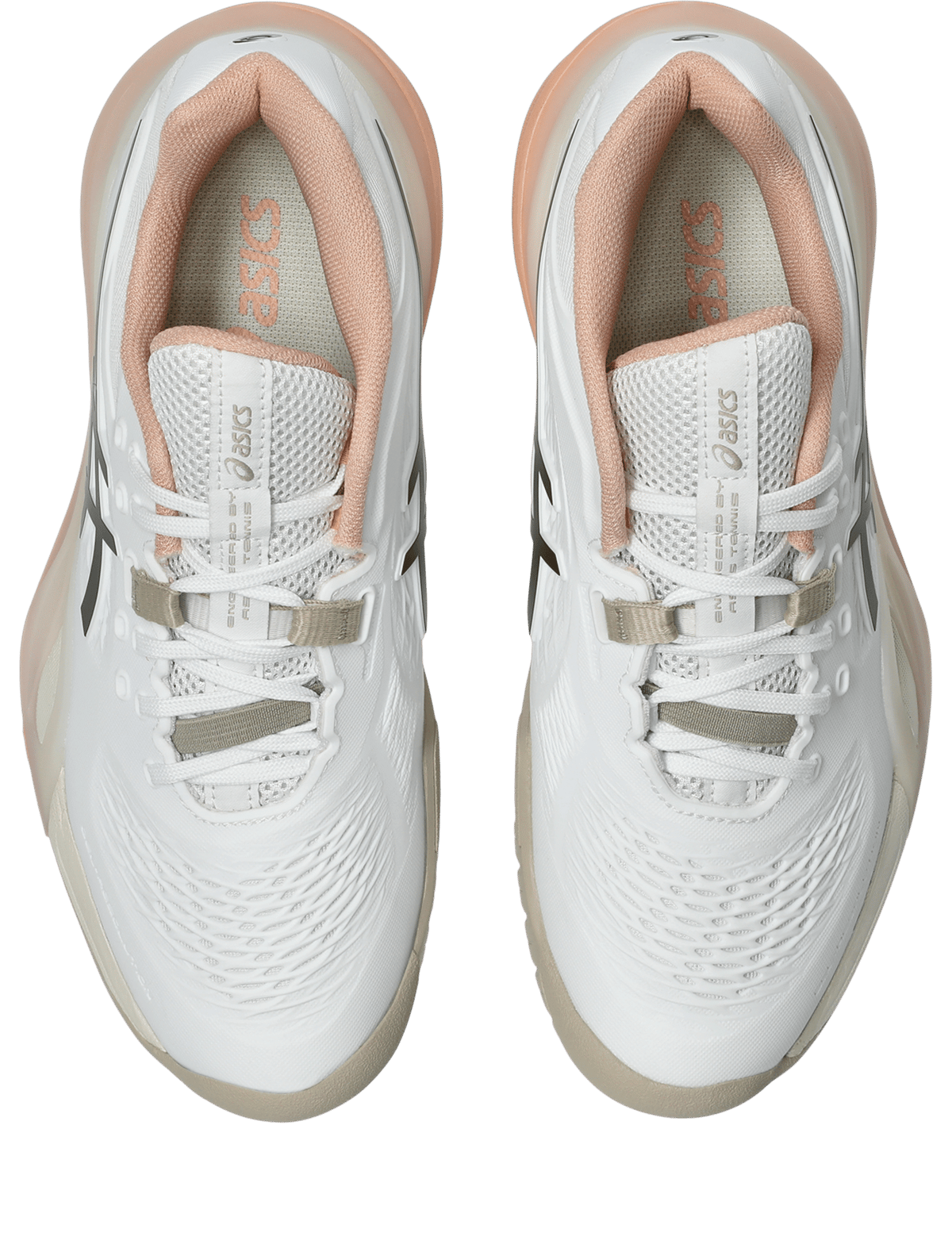 کفش تنیس زنانه اسیکس  Asics GEL-RESOLUTION X – سفید/قهوه‌ای تیره - تصویر 6