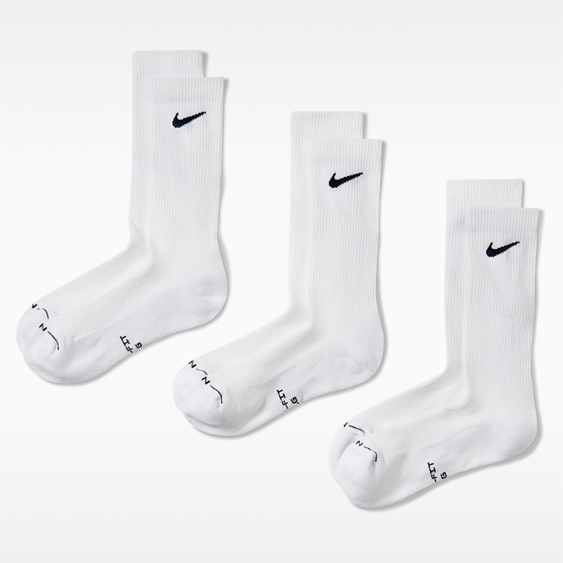 جوراب ورزشی نایک Nike Everyday Elevated Dri-FIT Crew – سفید - تصویر 3