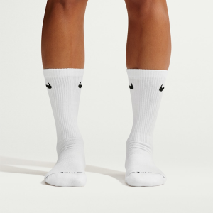 جوراب ورزشی نایک Nike Everyday Elevated Dri-FIT Crew – سفید