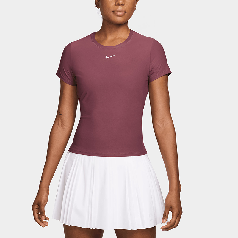 تیشرت تنیس زنانه نایک Nike Victory Dri-FIT – صورتی دودی/سفید تیشرت تنیس زنانه نایک Nike Victory Dri-FIT – صورتی دودی/سفید