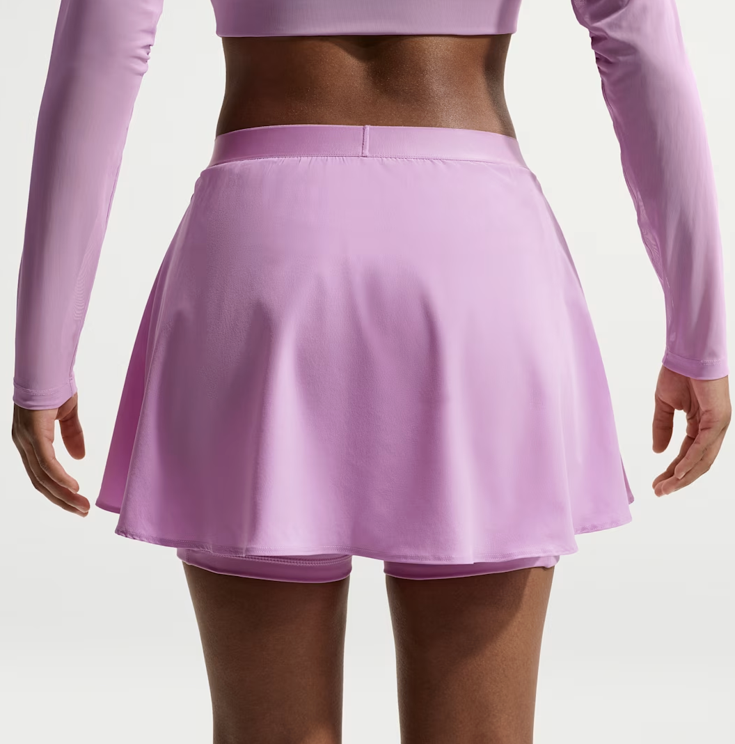 دامن تنیس زنانه نایک Nike Court Slam Dri-FIT – سرخابی روشن/مشکی - تصویر 2