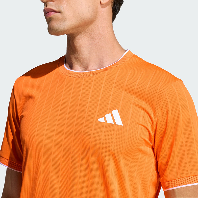 تیشرت تنیس مردانه آدیداس Adidas Climacool+ Freelift Pro  – نارنجی - تصویر 6