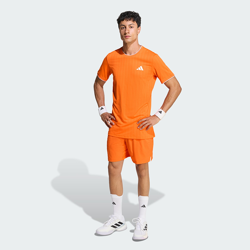 تیشرت تنیس مردانه آدیداس Adidas Climacool+ Freelift Pro  – نارنجی - تصویر 5