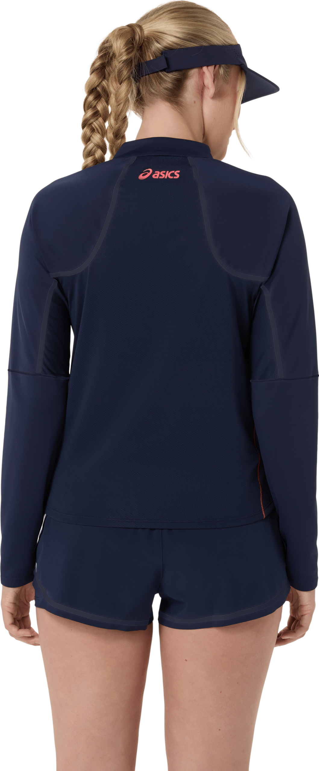 تیشرت ورزشی آستین بلند زنانه اسیکسASICS MATCH 1/2 ZIP LS TOP  – سرمه‌ای - تصویر 3