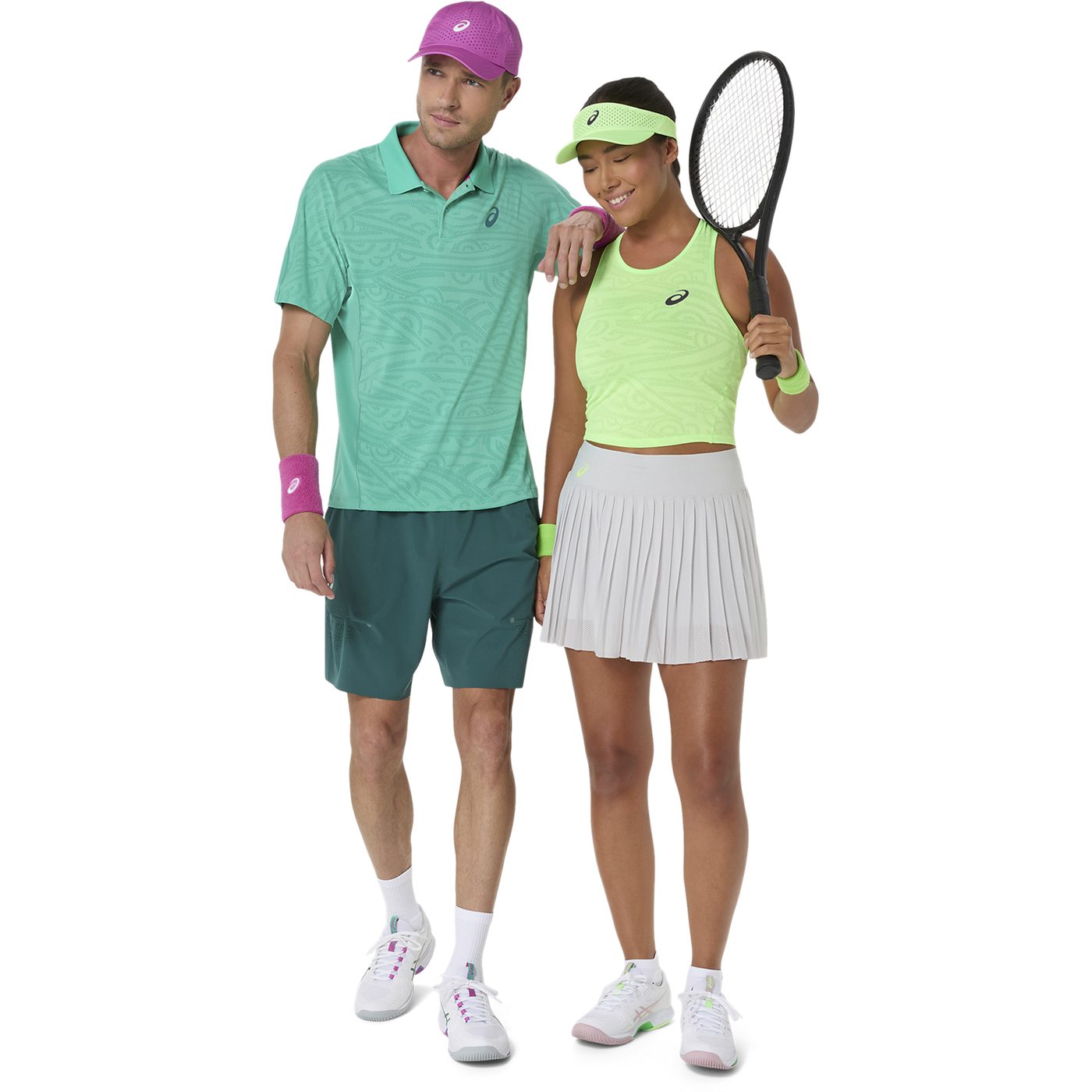 تیشرت تنیس مردانه آسیکس ASICS MATCH JACQUARD POLO SS TOP  – سبز - تصویر 9