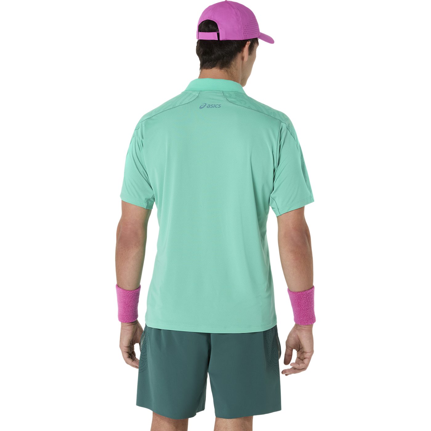 تیشرت تنیس مردانه آسیکس ASICS MATCH JACQUARD POLO SS TOP  – سبز - تصویر 5