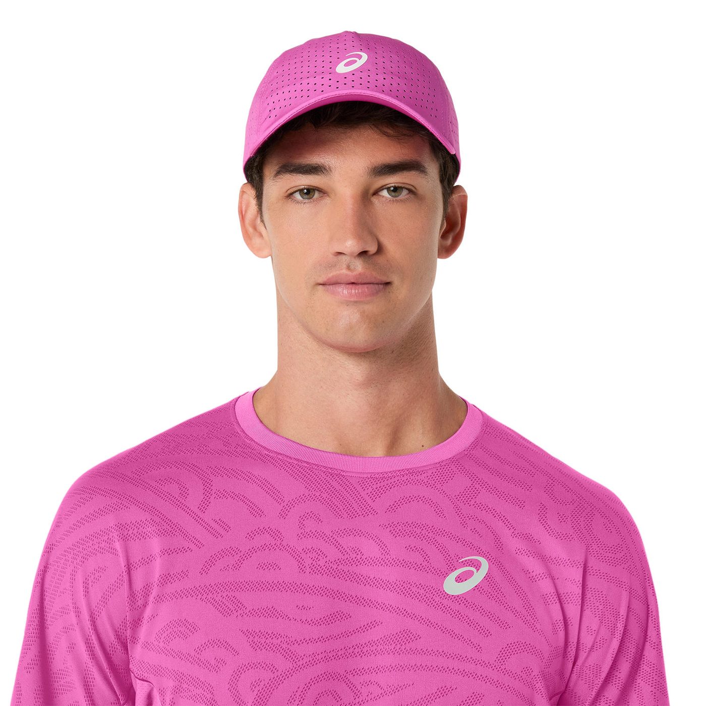 تیشرت پدل مردانه اسیکس Asics MATCH JACQUARD SS TOP – صورتی - تصویر 8