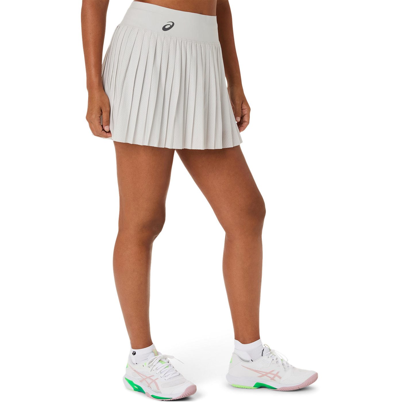 دامن شورت تنیس زنانه اسیکس Asics MATCH MESH SKIRT – خاکستری - تصویر 3
