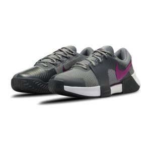 کفش تنیس مردانه نایک Nike Zoom GP Challenge 1 Hard Court Tennis Shoe- خاکستری/بنفش - تصویر 4