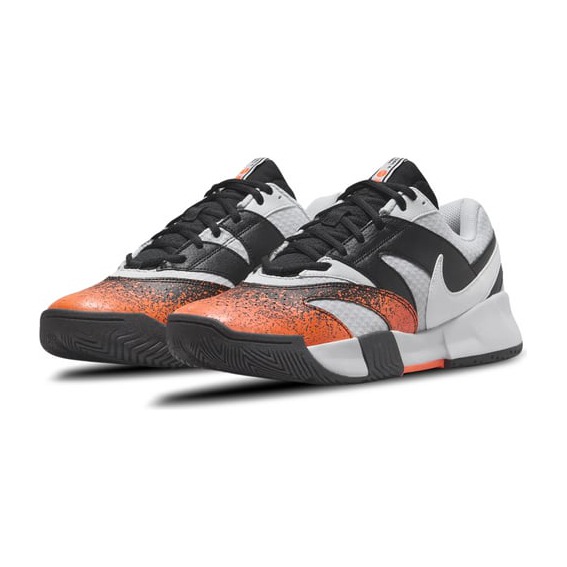 کفش تنیس مردانه نایک Nike Court Lite 4 Premium Men's Clay Tennis Shoes- سفید/ نارنجی - تصویر 3