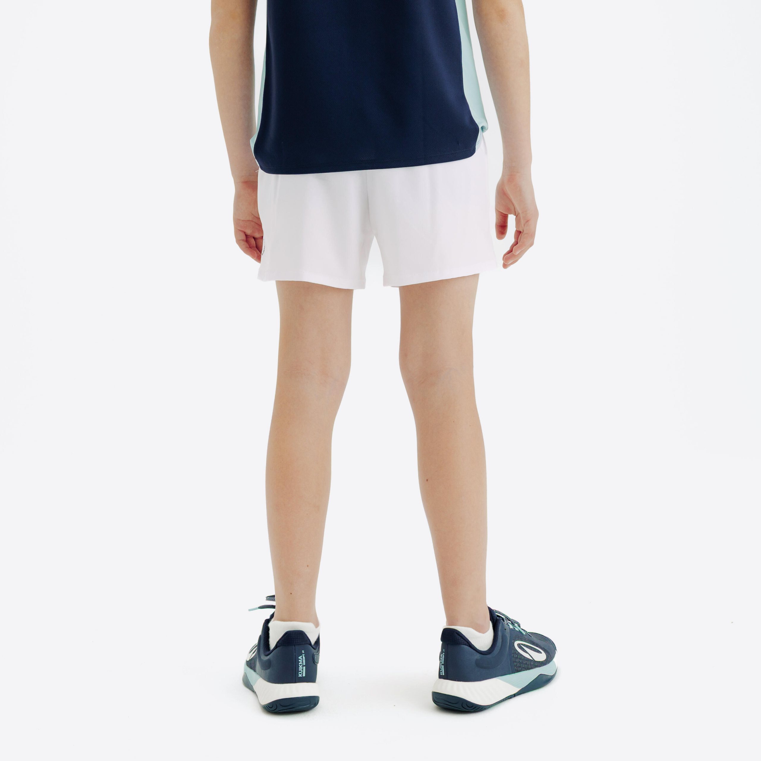 شورت تنیس بچگانه Decathlon Essentiel – سفید - تصویر 2