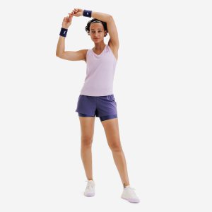 تاپ تنیس زنانه دکتلون Decathlon TTK Light – بنفش