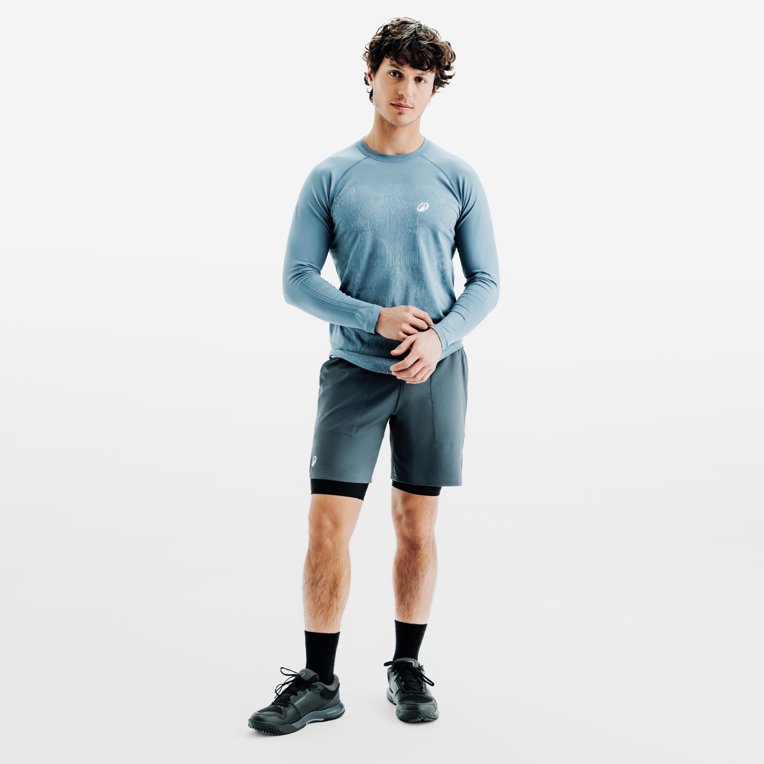 تیشرت تنیس مردانه دکتلون Decathlon TTS Thermic – آبی - تصویر 2