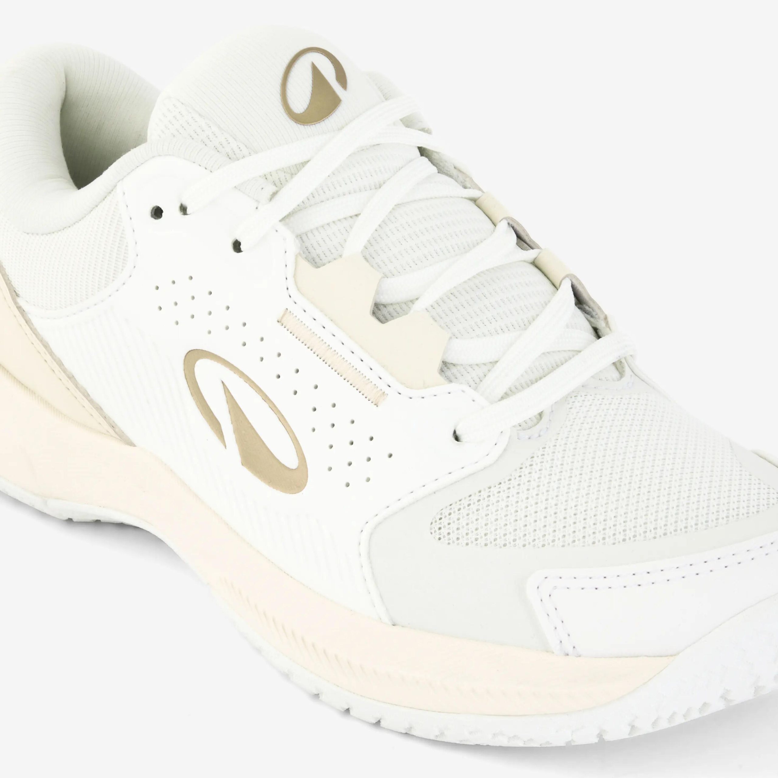 کفش تنیس زنانه Decathlon Kuikma Comfort – سفید/طلایی - تصویر 3