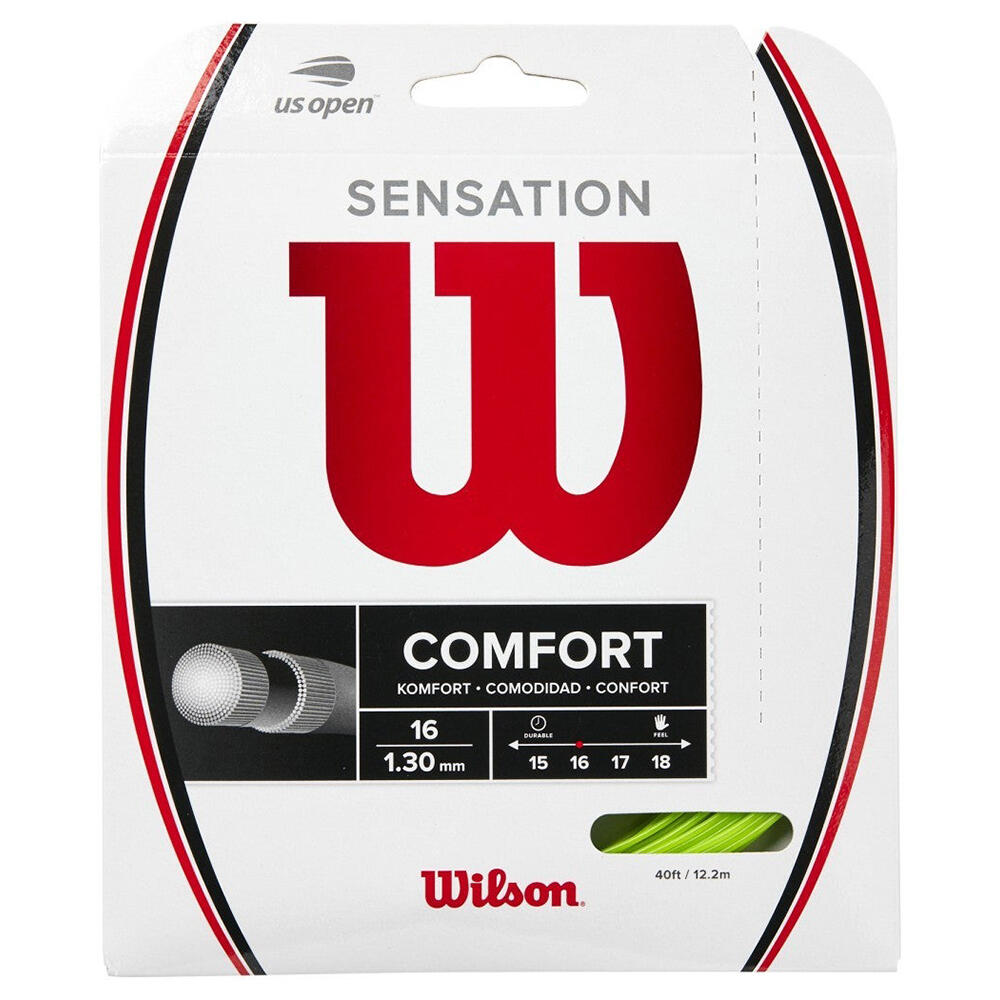 زه تنیس ویلسون Wilson Sensation 16 ضخامت ۱٫۳۰ میلیمتر – ست ۱۲٫۲ متری زه تنیس ویلسون Wilson Sensation 16 ضخامت ۱٫۳۰ میلیمتر – ست ۱۲٫۲ متری