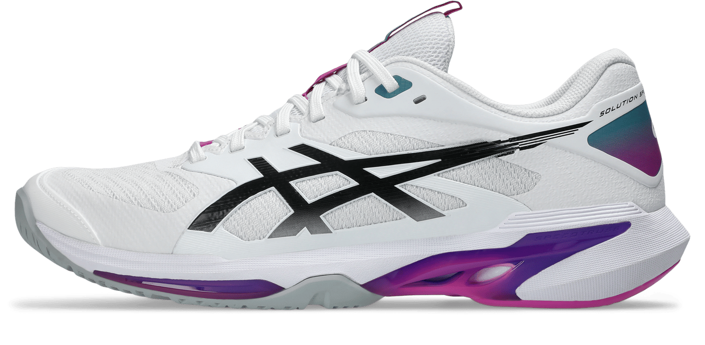 کفش تنیس مردانه اسیکس ASICS SOLUTION SPEED FF 4 – سفید/بنفش کفش تنیس مردانه اسیکس ASICS SOLUTION SPEED FF 4 – سفید/بنفش