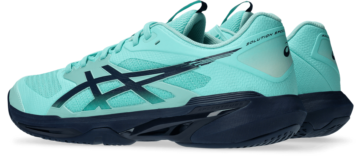 کفش تنیس مردانه اسیکس Asics SOLUTION SPEED FF 4 – سبز روشن/آبی تیره - تصویر 3