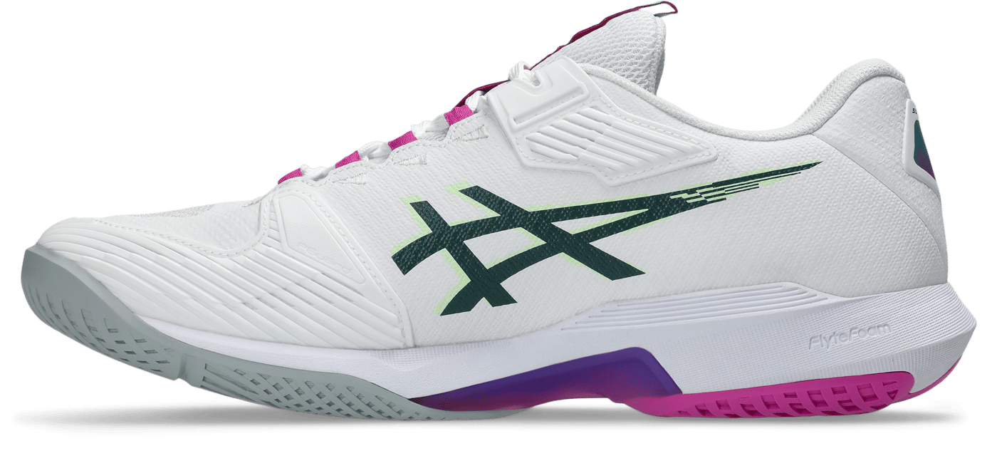 کفش تنیس مردانه اسیکس ASICS SOLUTION SPEED FF 4 – سفید/بنفش - تصویر 4
