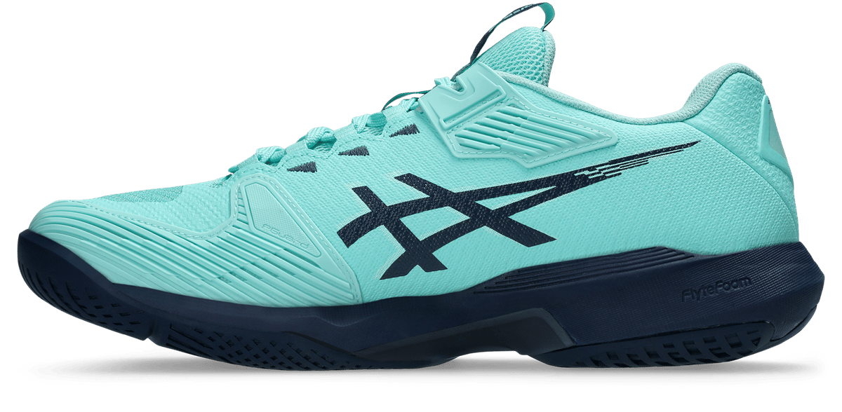 کفش تنیس مردانه اسیکس Asics SOLUTION SPEED FF 4 – سبز روشن/آبی تیره - تصویر 4