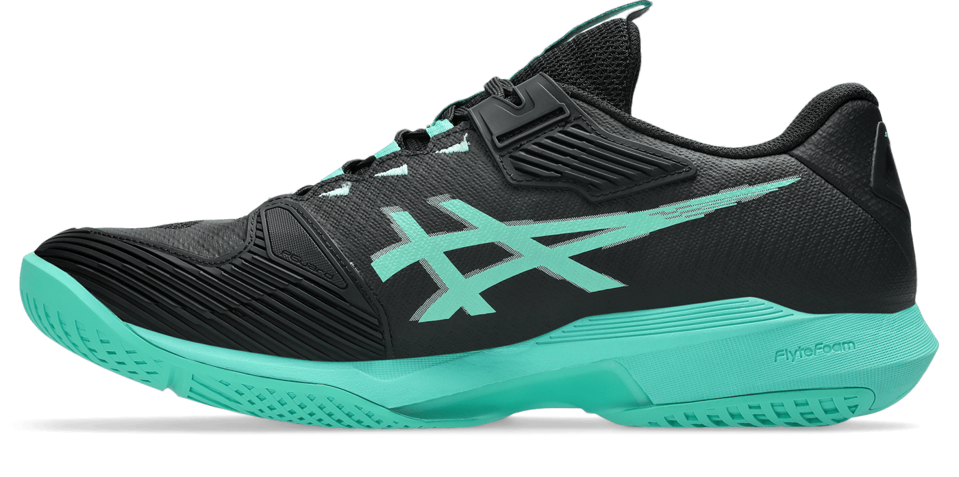 کفش تنیس مردانه آسیکس Asics SOLUTION SPEED FF 4 – مشکی/سبز - تصویر 4