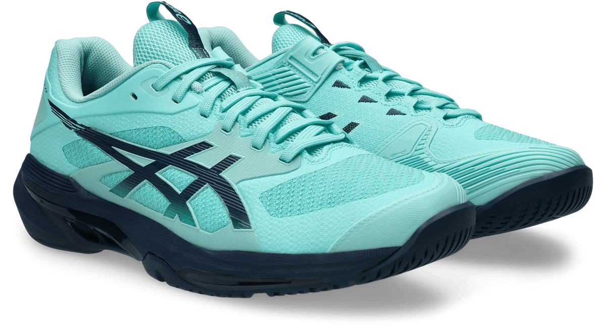 کفش تنیس مردانه اسیکس Asics SOLUTION SPEED FF 4 – سبز روشن/آبی تیره - تصویر 2